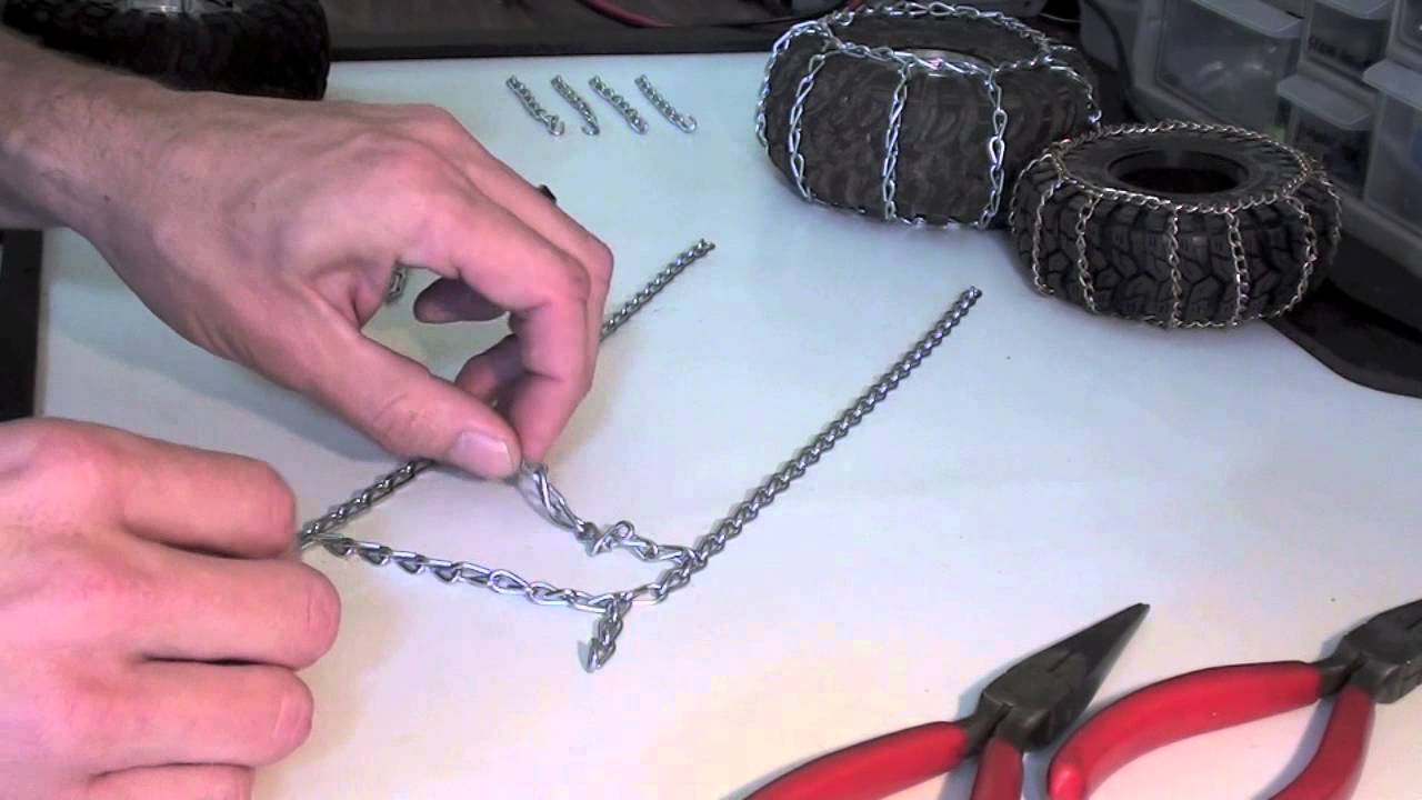 R/C snow chains 101 - How to make your own