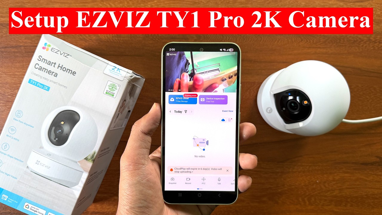How to setup EZVIZ TY1 Pro 2K Camera Wirelessly