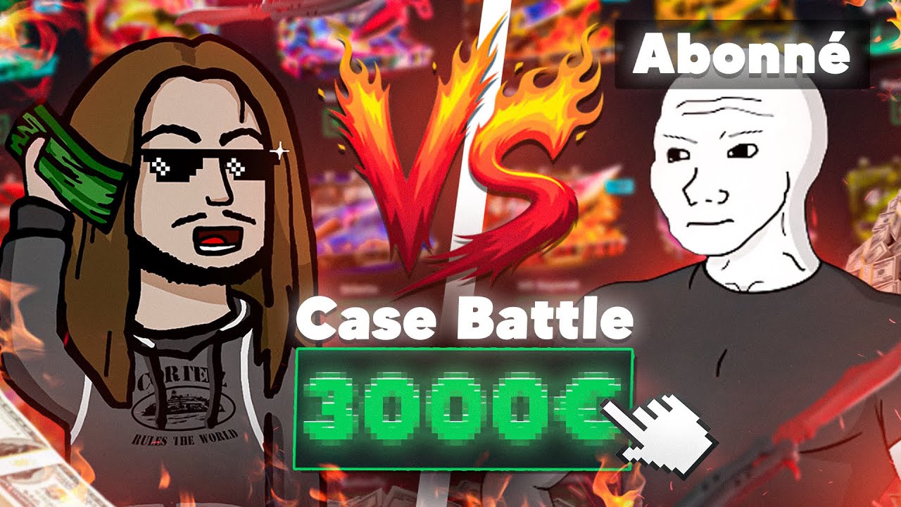 JE DÉFIE UN ABONNÉ SUR HELLCASE : 1VS1 CASE BATTLE À 3 000€💸(+Giveaway)