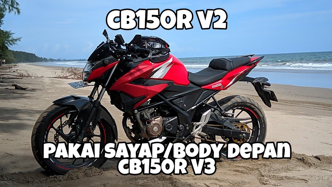CB150R V2 #8 | pemasangan sayap/ body depan full set cb150r V3 di cb150r v2