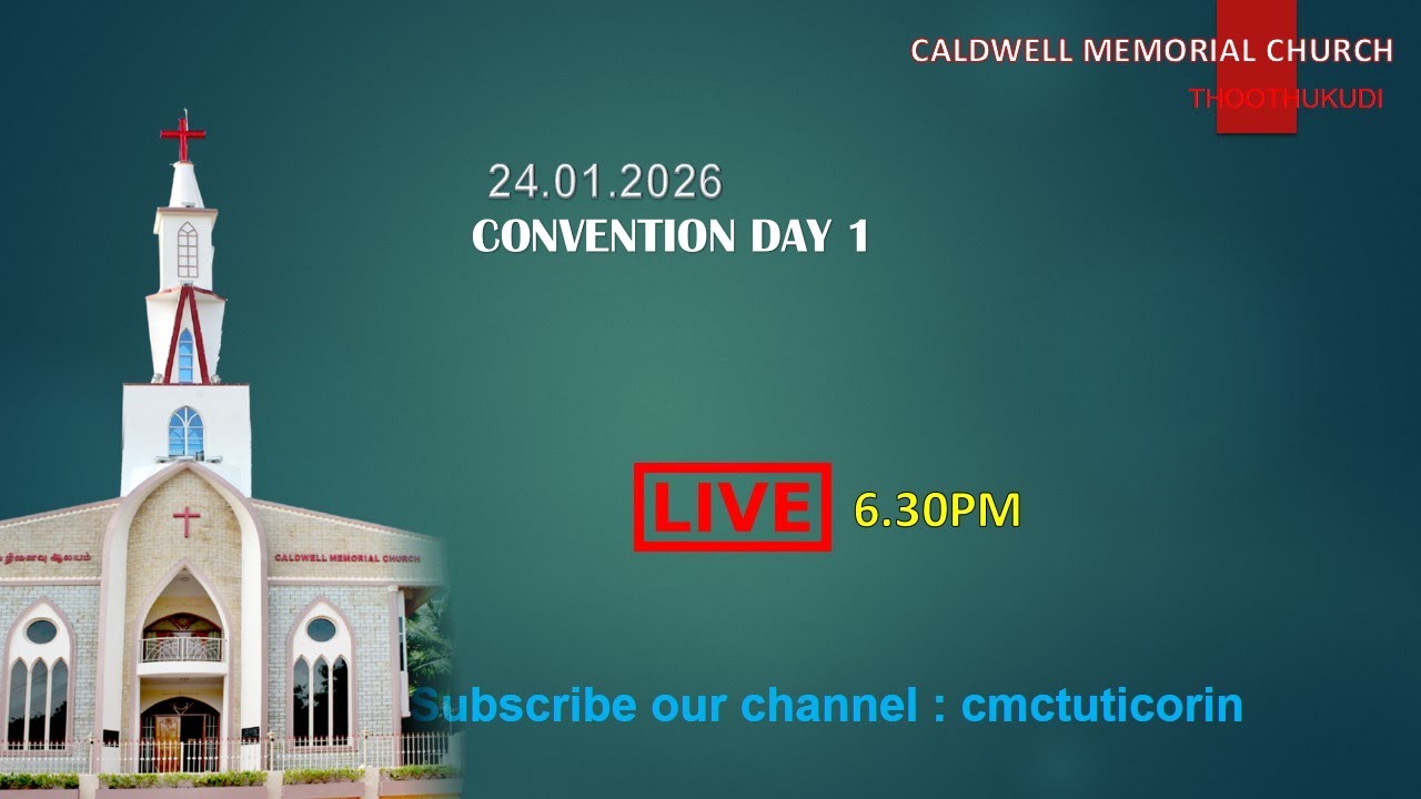 🔴 Live: CSI - TND  | CONVENTION DAY 1 - BRO. P. SAMRAJ |  24.01.2026 | 6.30 PM