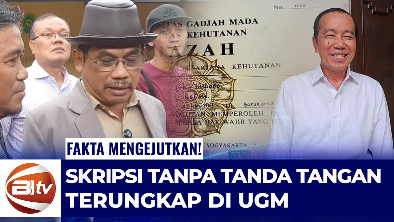 Fakta Mengejutkan! Skripsi UGM Tanpa Tanda Tangan Dibuka Saksi Ahli