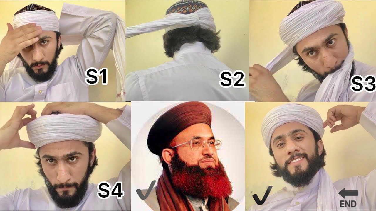 How To Tie Ashraf Asif Jalali Imamah Turban || Amamah sharif tutorial | Majid shah