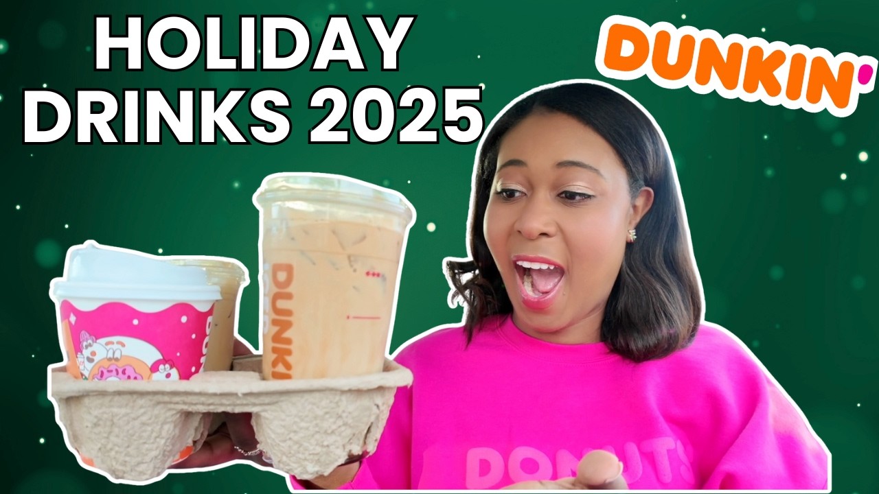 I tried all of the 2025 Dunkin Holiday Drinks!