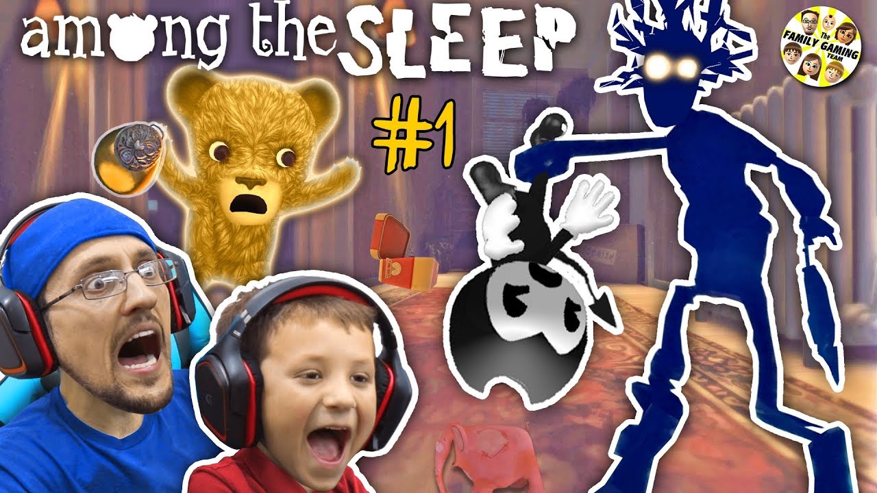 AMONG THE SLEEP!  My Teddy Bear is ALIVE! FGTEEV Tired Chase & Duddy
