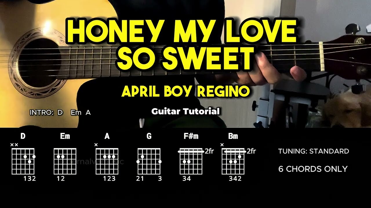 Honey My Love So Sweet - April Boy Regino | Guitar Chords Tutorial For Beginners (CHORDS & LYRICS)