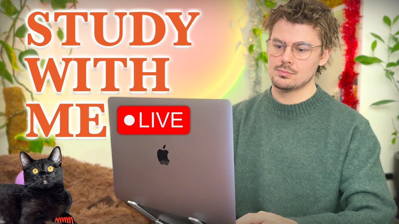 Study With Me LIVE 🚀 12-HOURS — Deep Focus (50/10 Pomodoro) | Cozy UK Rain, No Distractions!