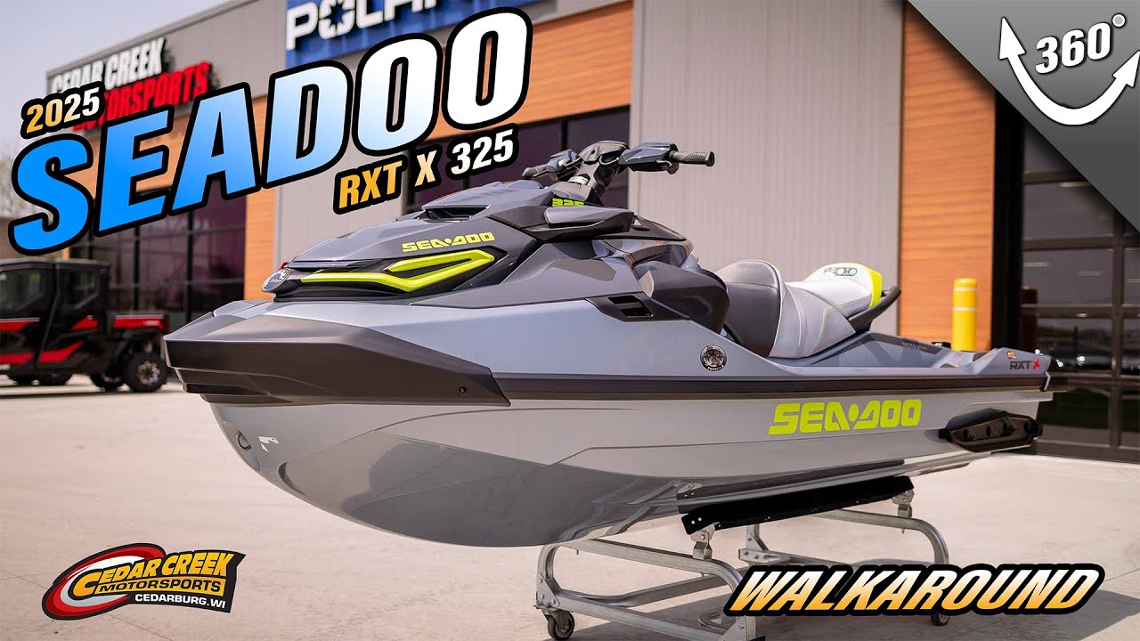 Walkaround | 2025 Sea-Doo RXT-X&trade; 325 Ice Metal / Manta Green