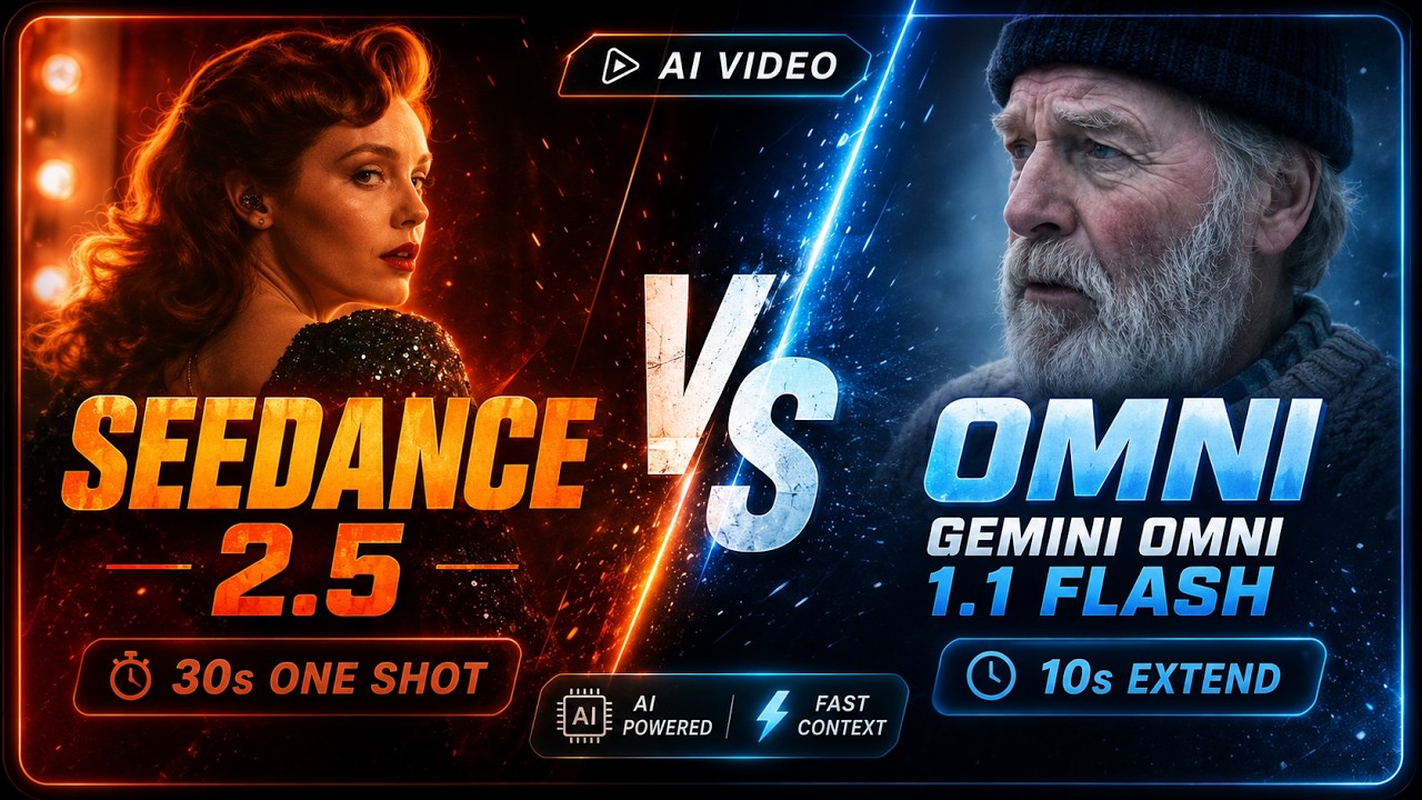 Seedance 2.5 против Gemini Omni 1.1 Flash: 30-секундный &laquo;ваншот&raquo; против 10-секундного расширения