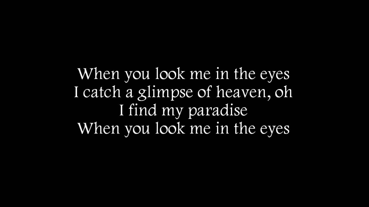Jonas Brothers - When You Look Me In The Eyes (Lyrics on Screen)
