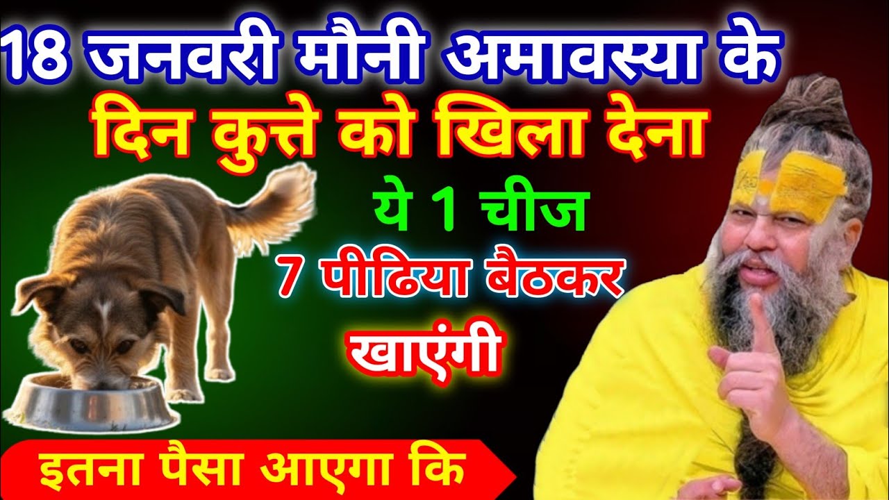 मौनी अमावस्या के दिन ये 1 गुप्त चीज कुत्ते को जरूर खिला दें। धन की होगी बारिश ||Premanand Ji Maharaj
