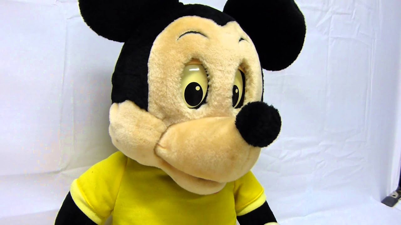 Vintage Worlds of Wonder - Animated Mickey Mouse Cassette Player Toy