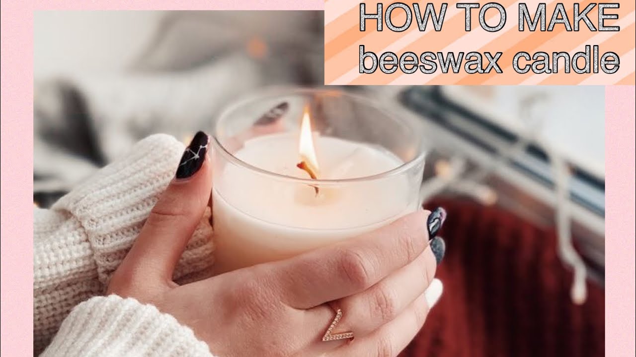 النسب الصحيحة لعمل شمعة العسل الطبيعي  تضاهي شمعة الصويا   How to make beeswax candle 