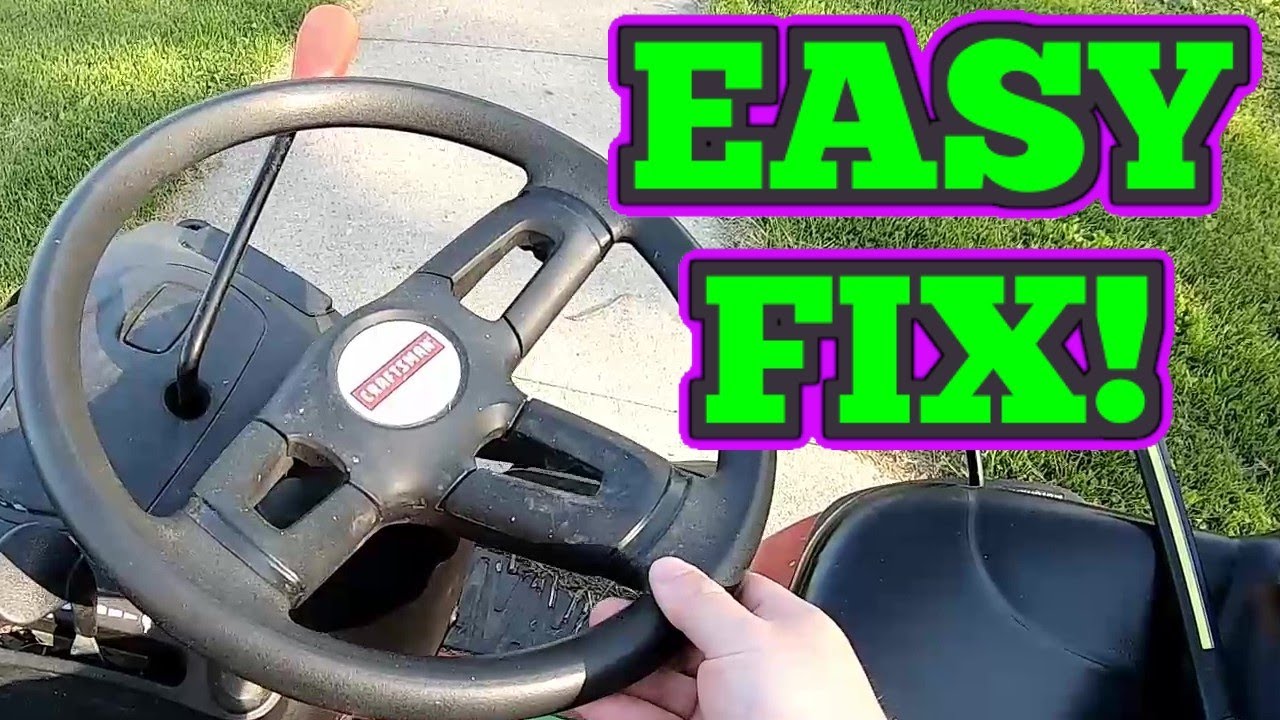 How To Fix A Loose Lawn Mower Steering Wheel - Craftsman, Husqvarna,  Poulan, Weed Eater, Roper, EHP