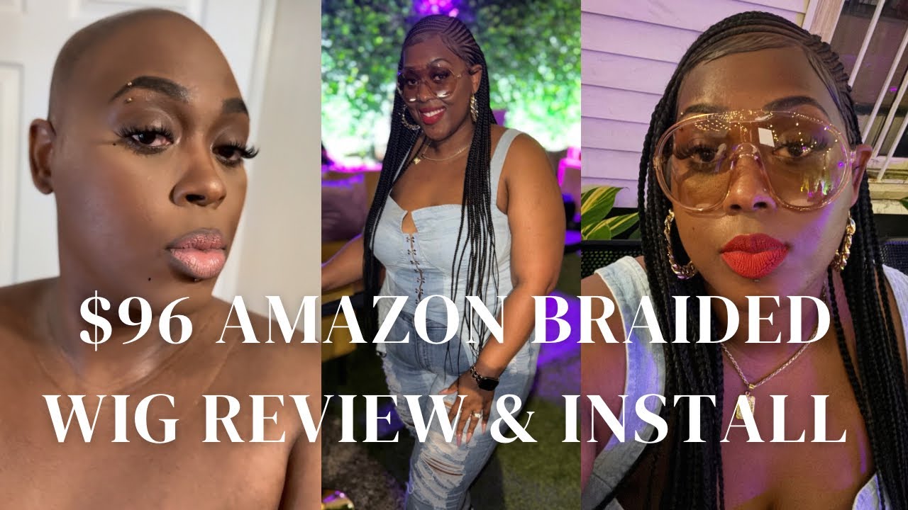 BEST AMAZON BRAIDED CORNROWS WIG FOR LESS THAN $100! | Brinbea Lemonade 36