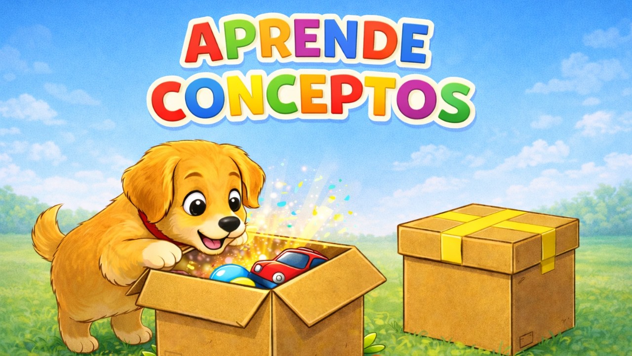 ABIERTO Y CERRADO | MUCHOS Y POCOS | LLENO Y VACÍO | IGUAL Y DIFERENTE | CONCEPTOS PARA NIÑOS