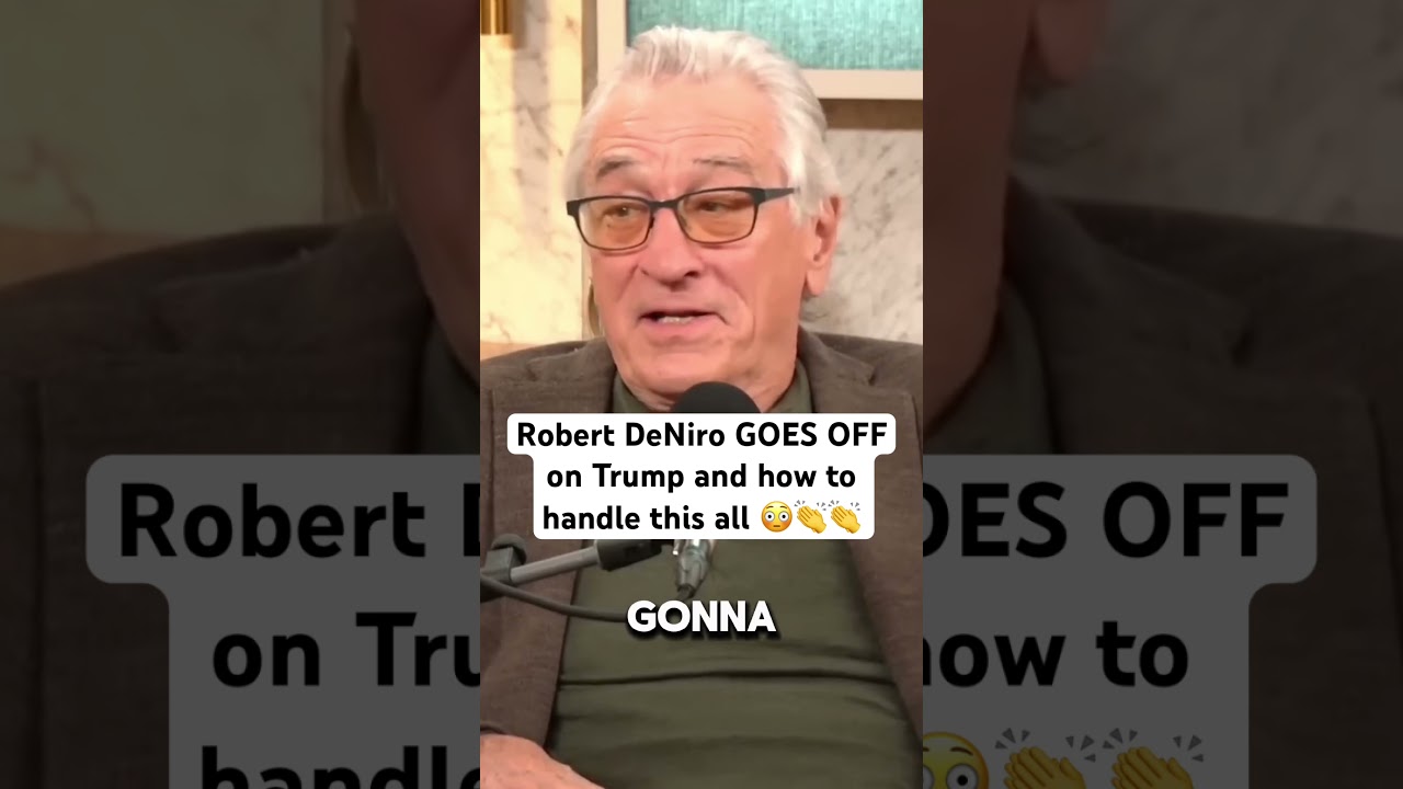 Robert DeNiro GOES OFF on Trump and how to handle him #robertdeniro #trump #democrats