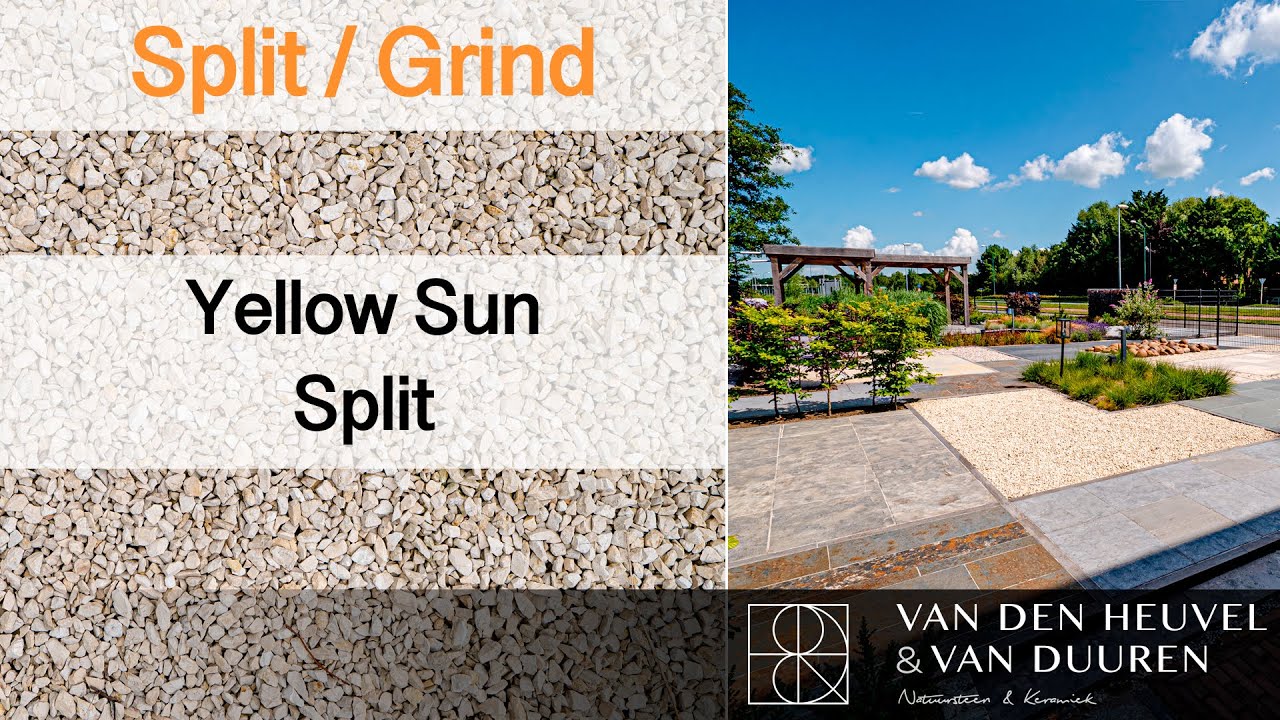 vdh-vd.nl | Yellow Sun Split | Halfverharding Bodembedekking Outdoor tuin terras buiten