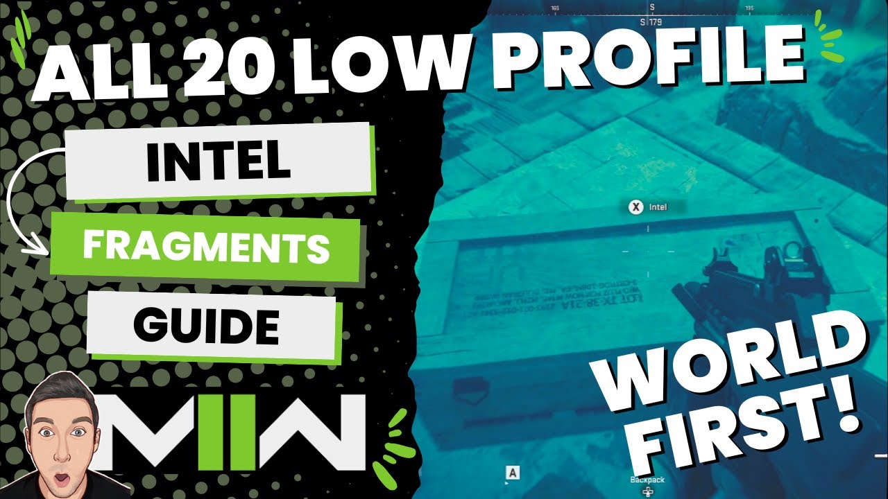 Low Profile All 20 Intel Fragments (World First) - Call of Duty: Modern Warfare II