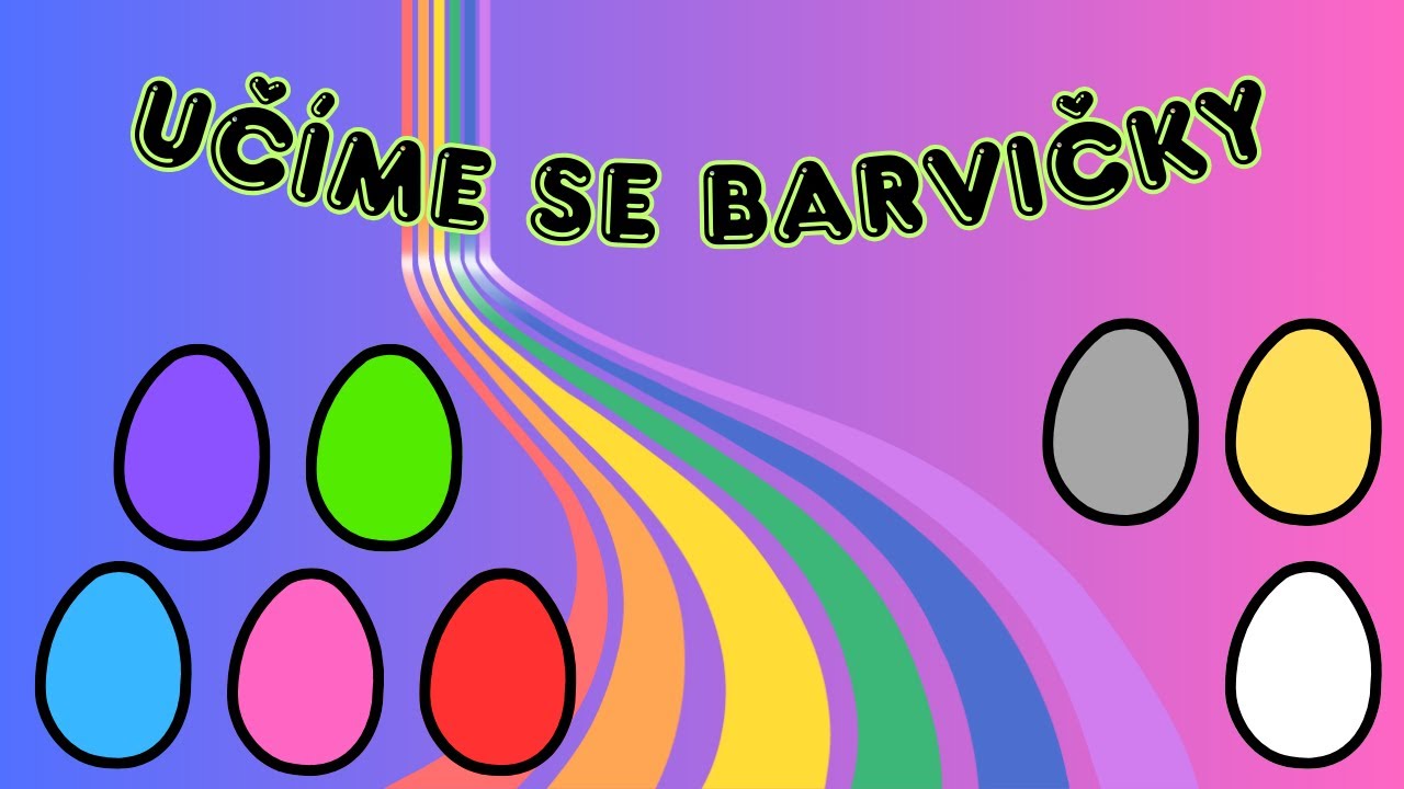 UČ&Iacute;ME SE BARVY 🌈 v&yacute;ukov&eacute; video pro děti
