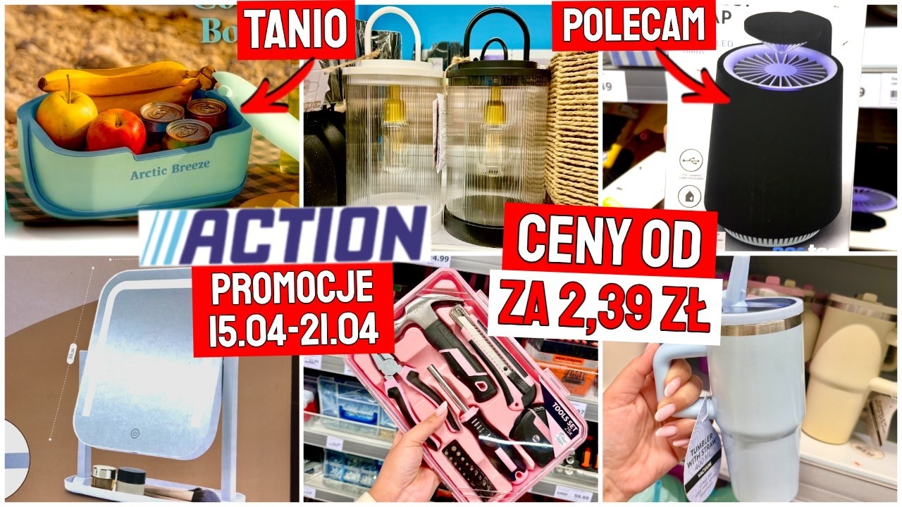 📍ACTION PROMOCJE 15-21.04🔥 HIT DO OGRODU za 2,39 zł😍 HIT NA KOMARY- POLECAM, LAMPIONY PRZEGLĄD