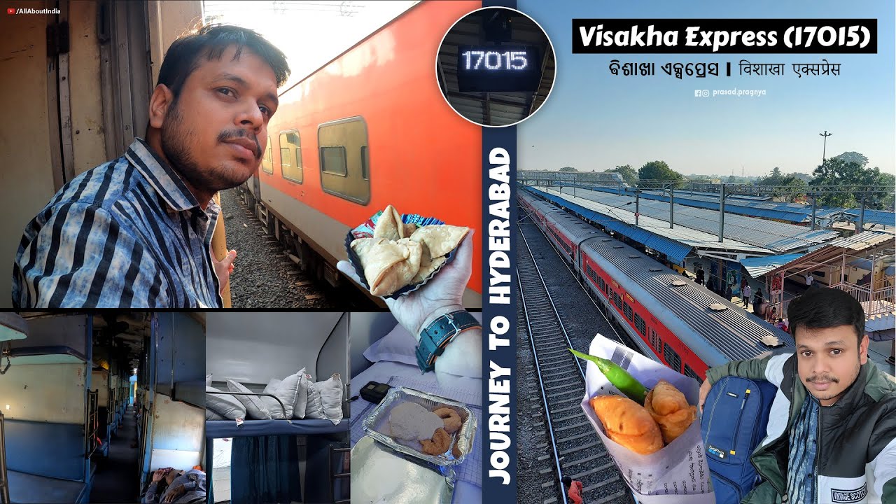 Journey to Hyderabad in Visakha Express (17015) || AAI Vlog