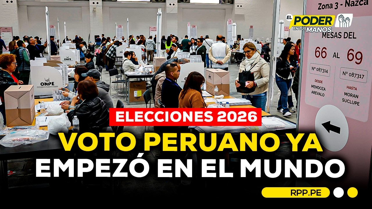🗳️🌍  Elecciones Per&uacute; 2026: as&iacute; votan los peruanos en el extranjero #EleccionesxRPP