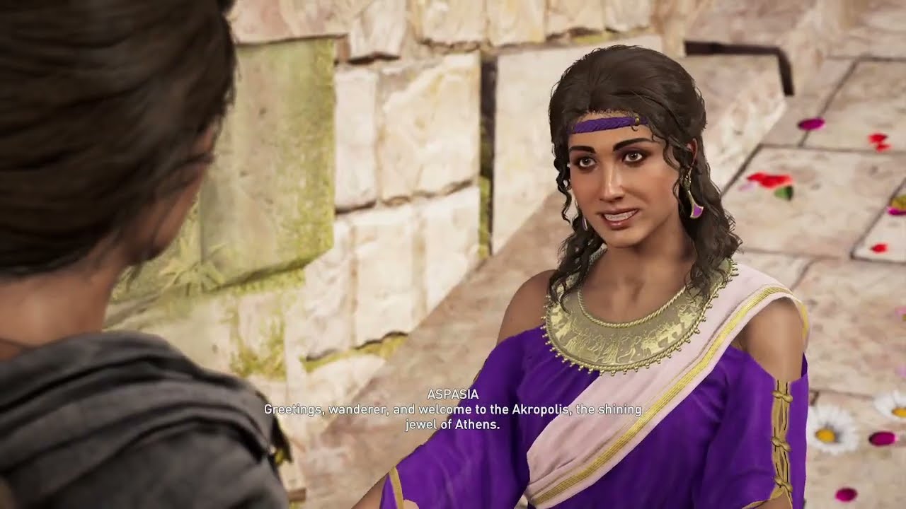 Аспасия показывает Акрополь.