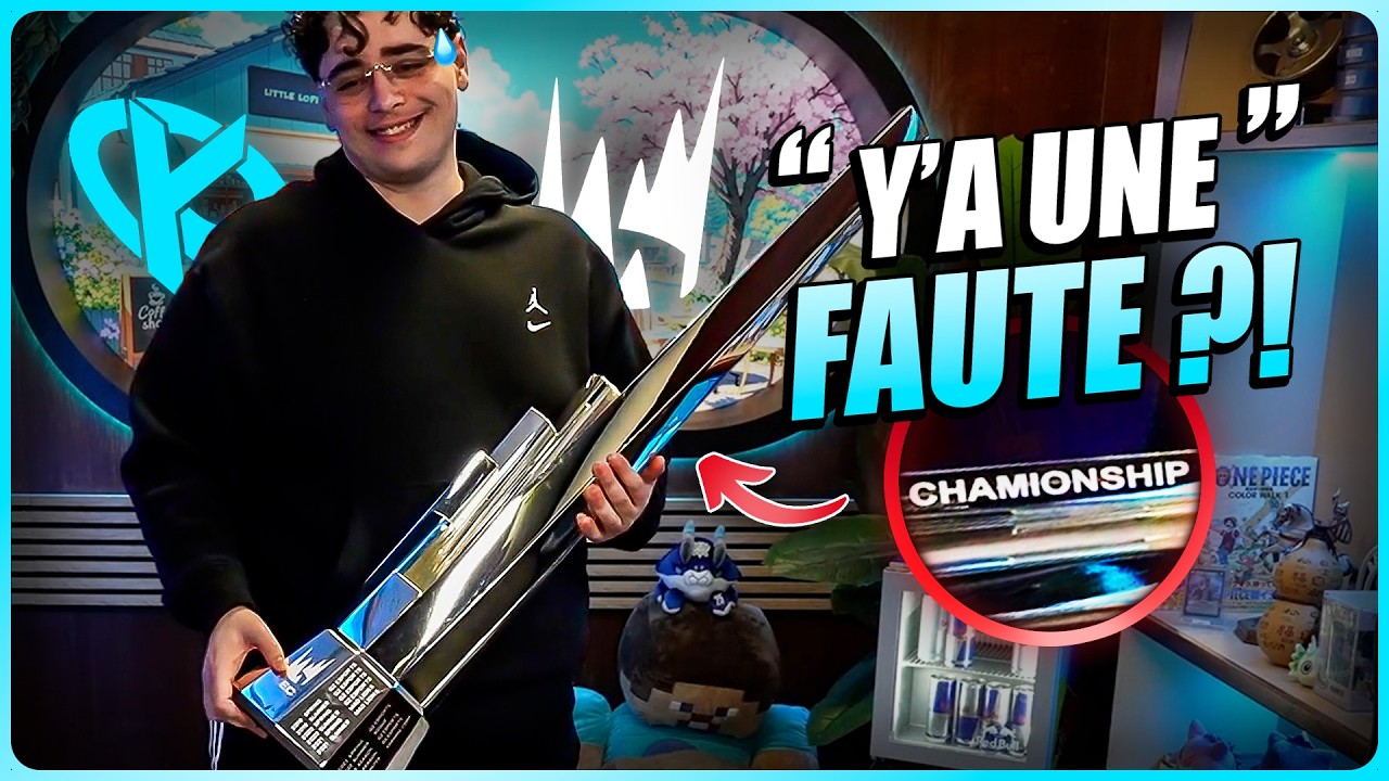 Kameto présente son trophée LEC sauf qu'il y a erreur sur la marchandise