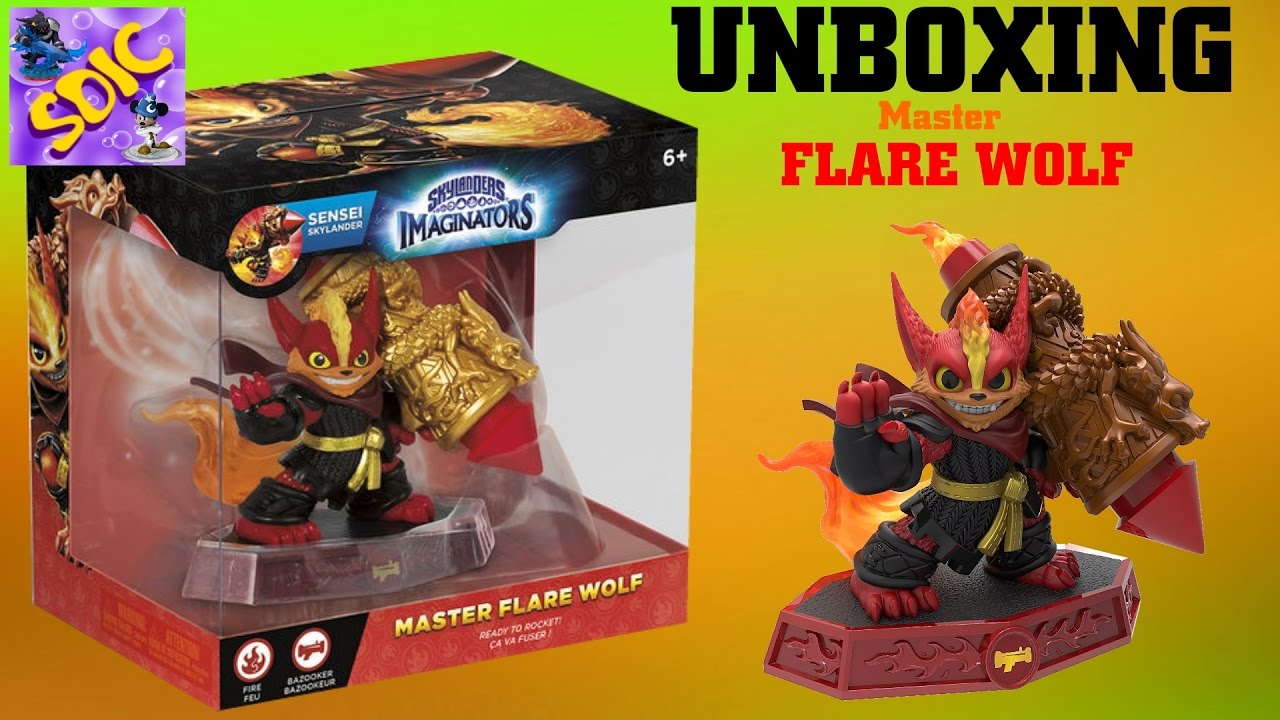 UNBOXING Skylanders Imaginators Master FLARE WOLF