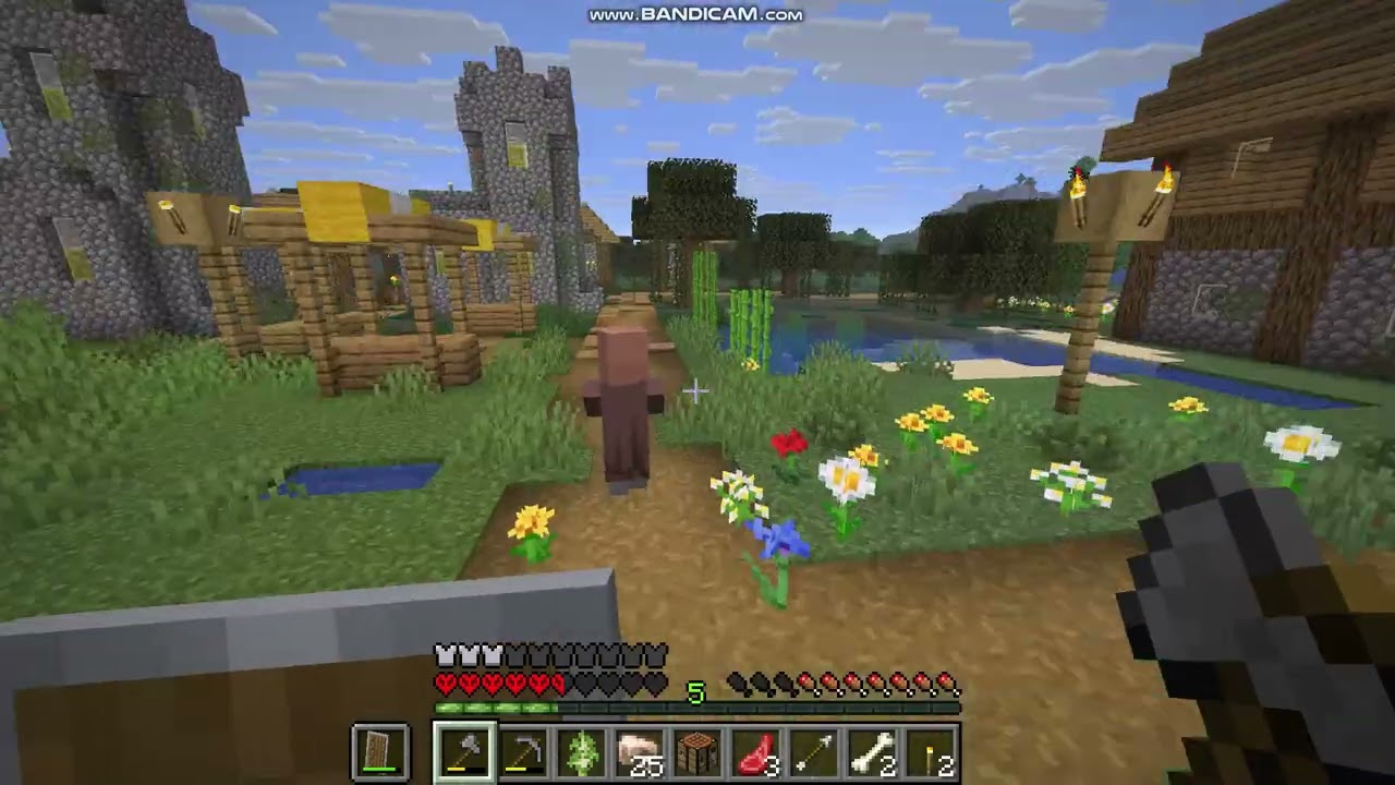 minecraft hard core #2 კინაღამ მოვკვდი