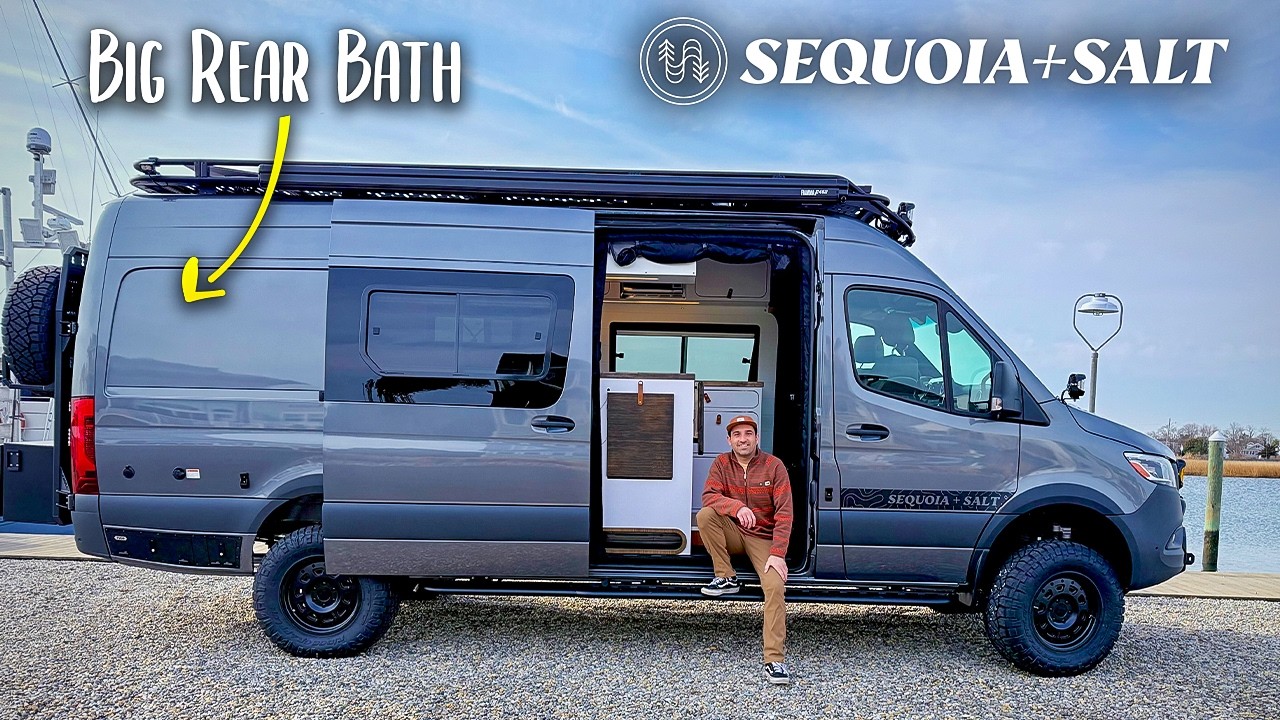 INSANE Custom Sprinter Van Build With BIG Rear Bath: Full Luxury Overlanding Tour