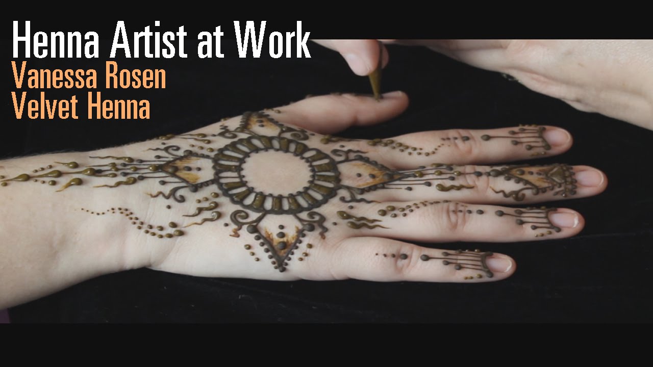 HD Henna Artist at Work video - guest artist Vanessa of Velvet Henna