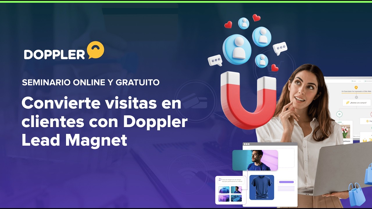 Convierte visitas en clientes con Doppler Lead Magnet.