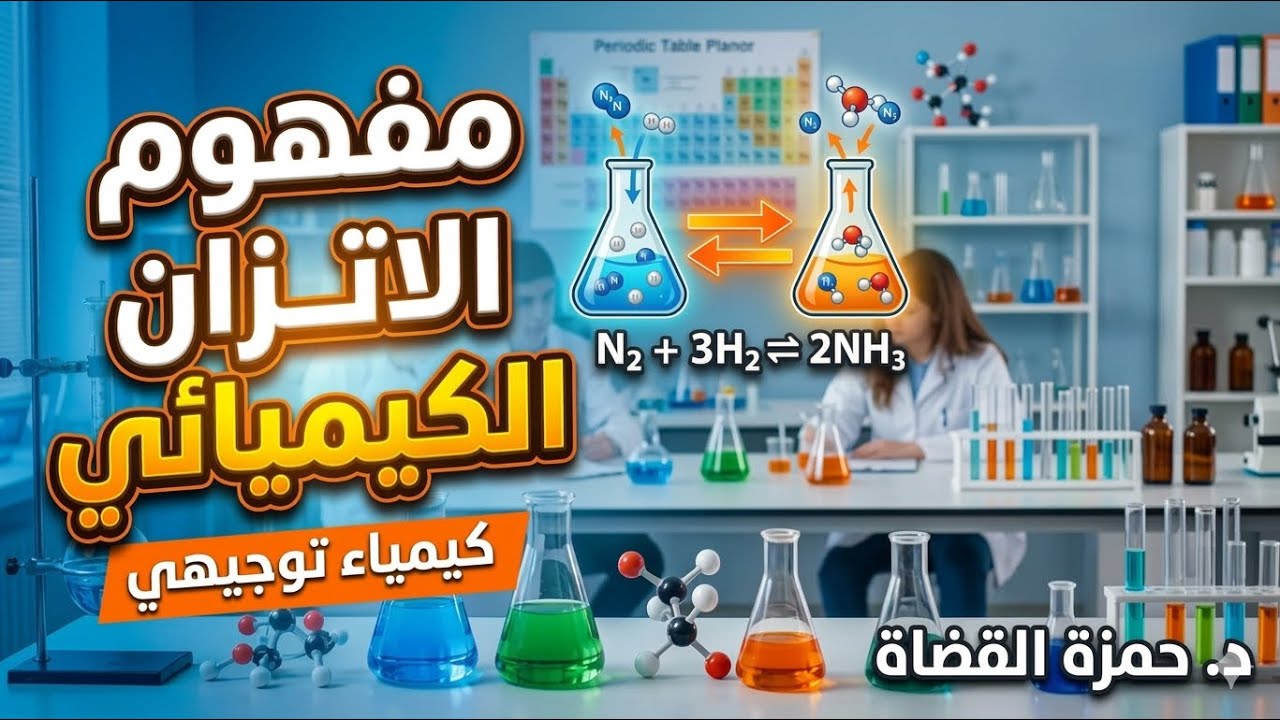 مفهوم الاتزان الكيميائي - الدرس الأول - كيمياء توجيهي | د. حمزة القضاة 