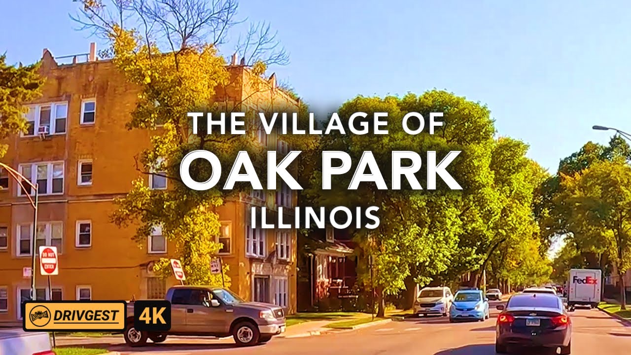 Oak Park Illinois | ASMR | Drive Tour | 4k | Drivgest