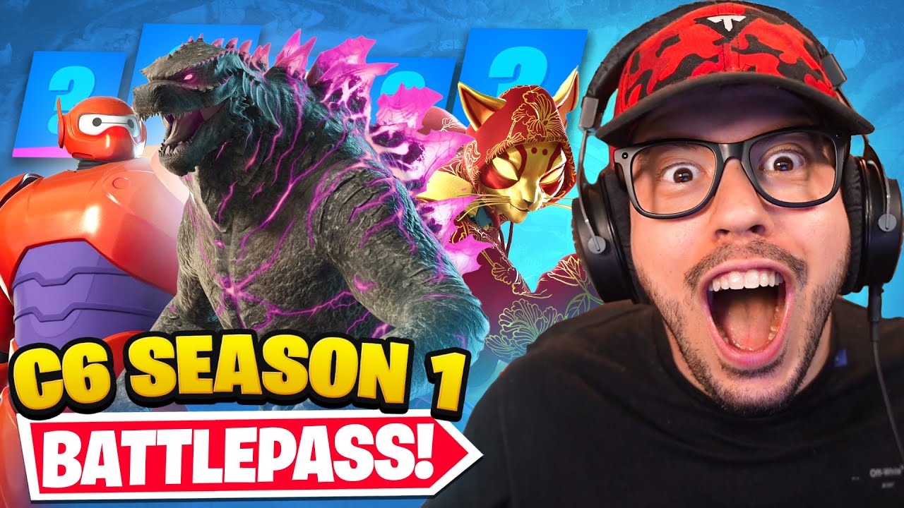 NEW *Chapter 6* BATTLE PASS in Fortnite! (Godzilla, Baymax)