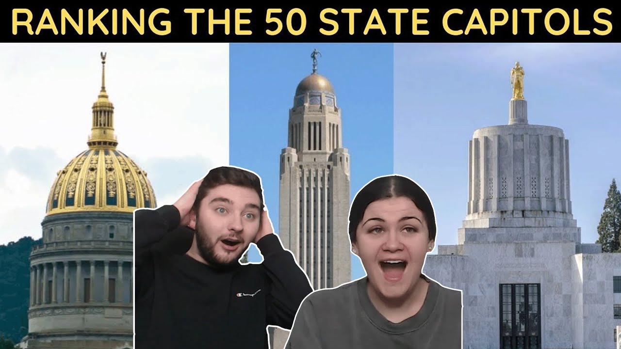 BRITISH COUPLE REACTS | Ranking the 50 State Capitols