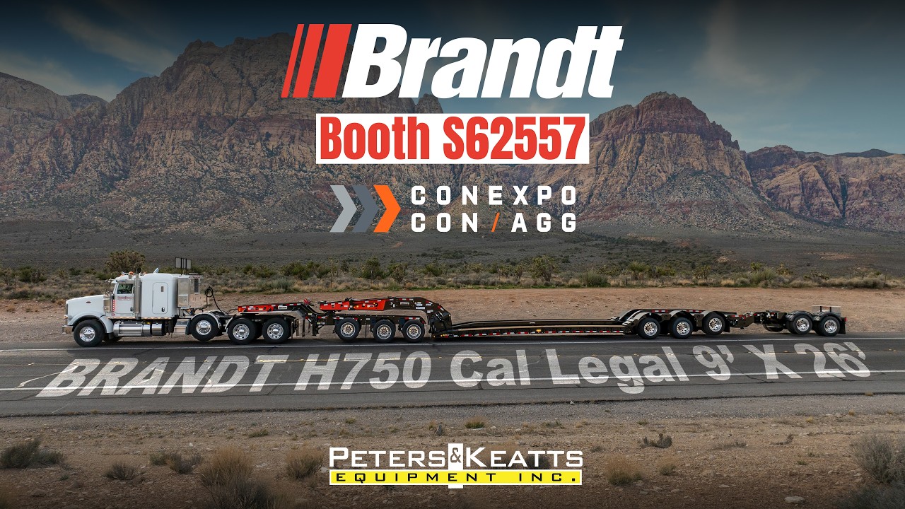 Brandt H750 75 Ton Cal Legal Trailer Walk-around | ConExpo 2026 | Peters & Keatts
