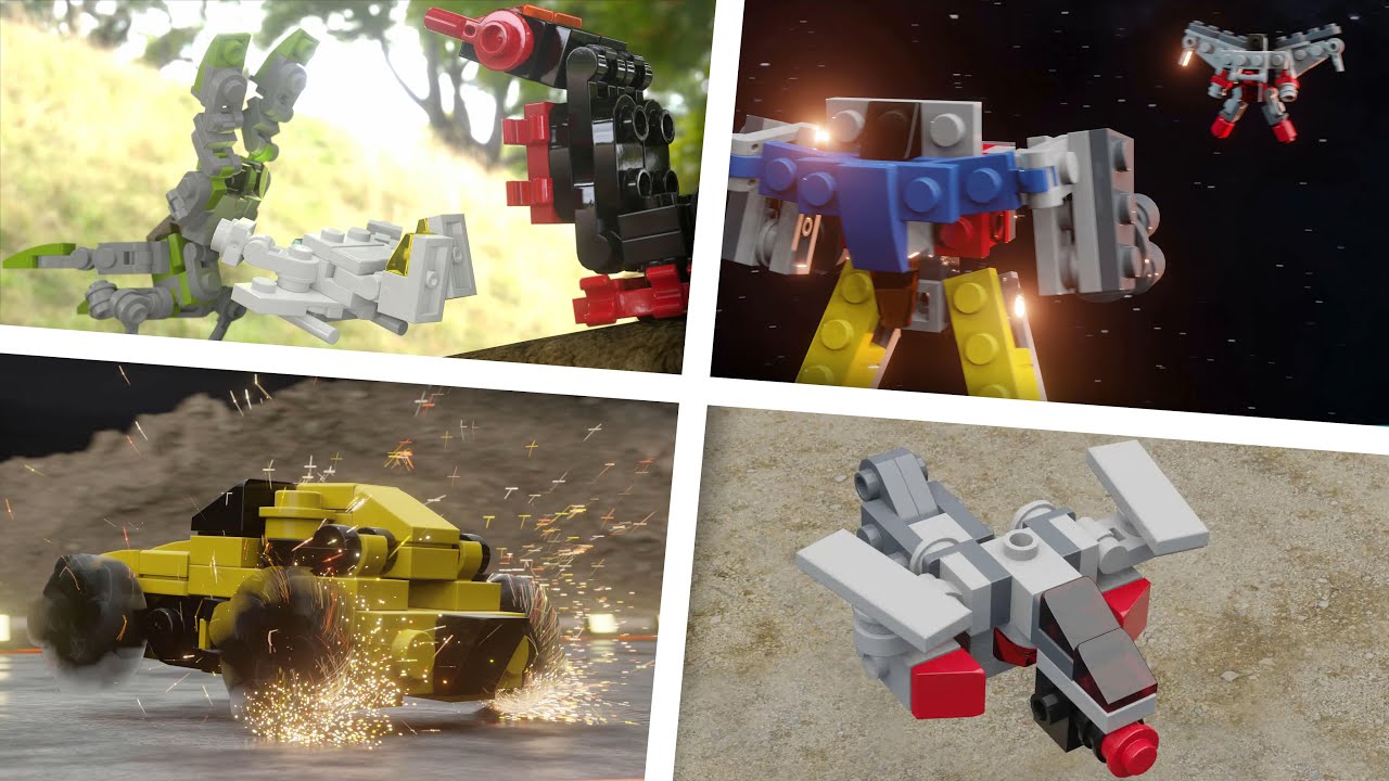 Brickmecha Lego Robot Transformers Анимационная компиляция 31