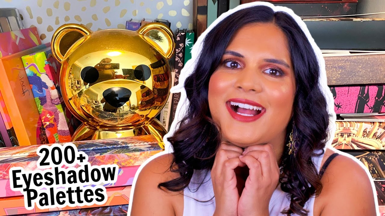 My HUGE Eyeshadow Palette Collection 2020 - Dont judge me!!! | Karen Harris Makeup