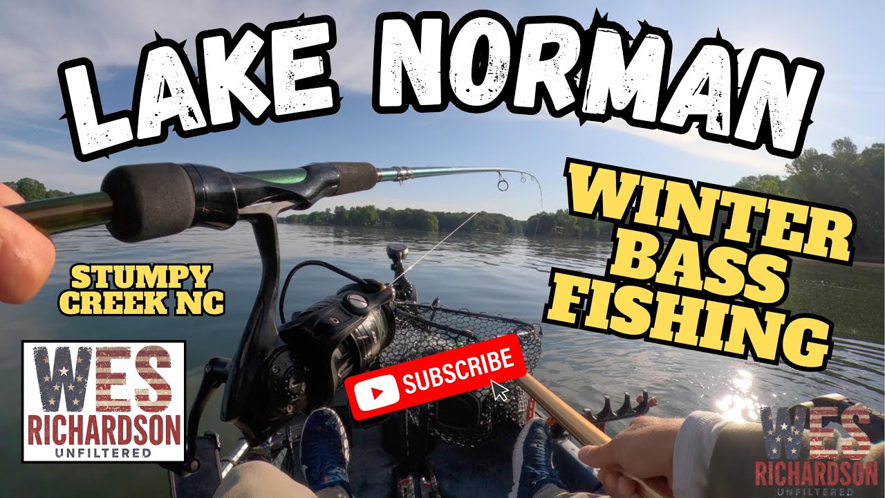 WINTER BASS FISHING - Lake Norman NC - Stumpy Creek #fishing #bassfishing #kayakfishing