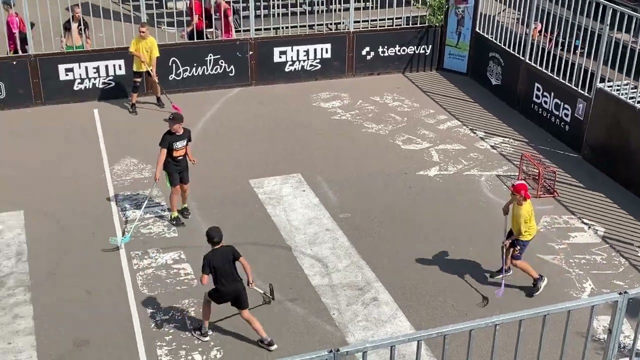 Ghetto Floorball Round 4. U14. Tramvaja kontrole - Ķieģelis.