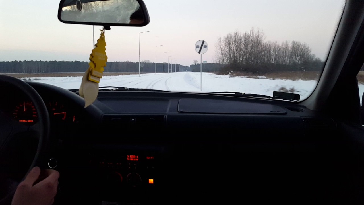 BMW e36 316i stock winter drift onboard FULL HD