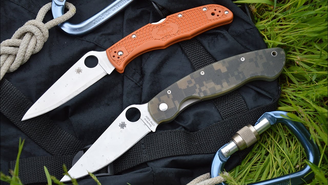 Обзор и сравнение Spyderco Military и Endura HAP40.