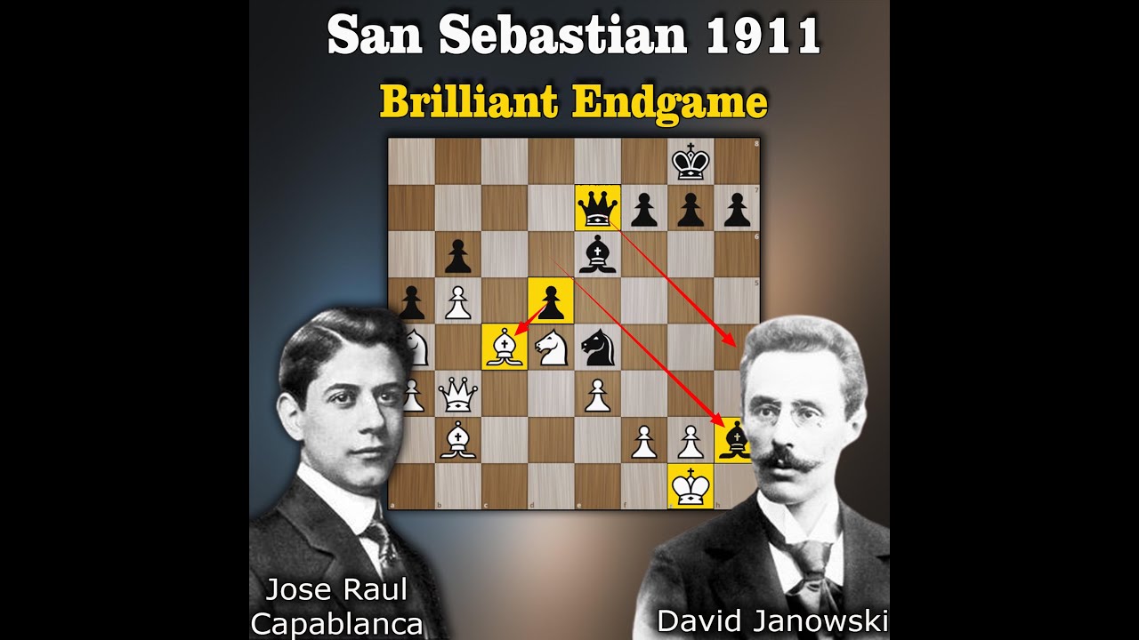 Brilliant Chess Endgame | Capablanca vs Janowski 1911