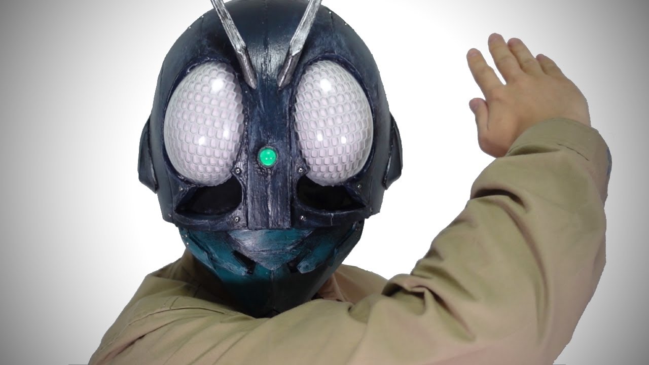 【100均工作】シン・仮面ライダーのマスク作ってみた-作り方｜How to Make Shin Kamen Rider Mask｜１号　DIY　コスプレ　本郷猛　一文字隼人　庵野秀明