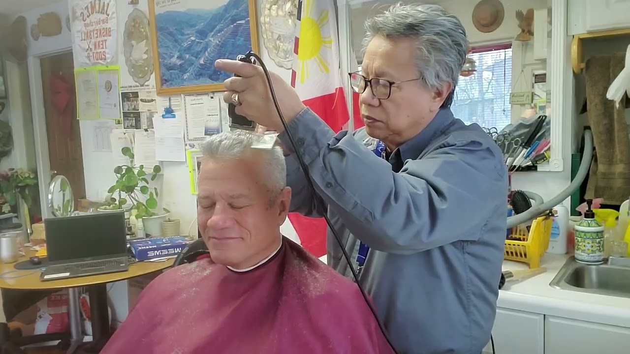 Short and even on top haircut