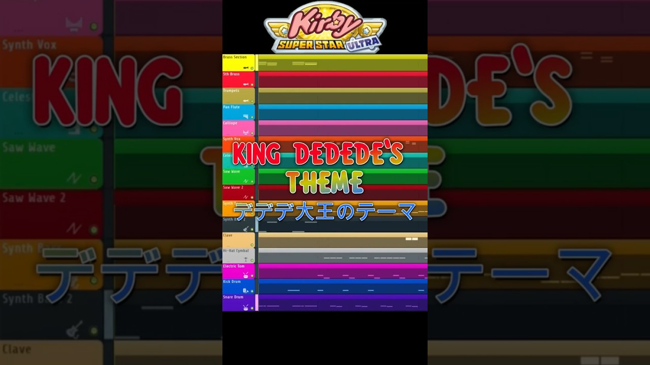 KING DEDEDE'S THEME FL Studio Deconstruction #flstudio #nintendo #kirby #dedede #music #任天堂 #カービィ