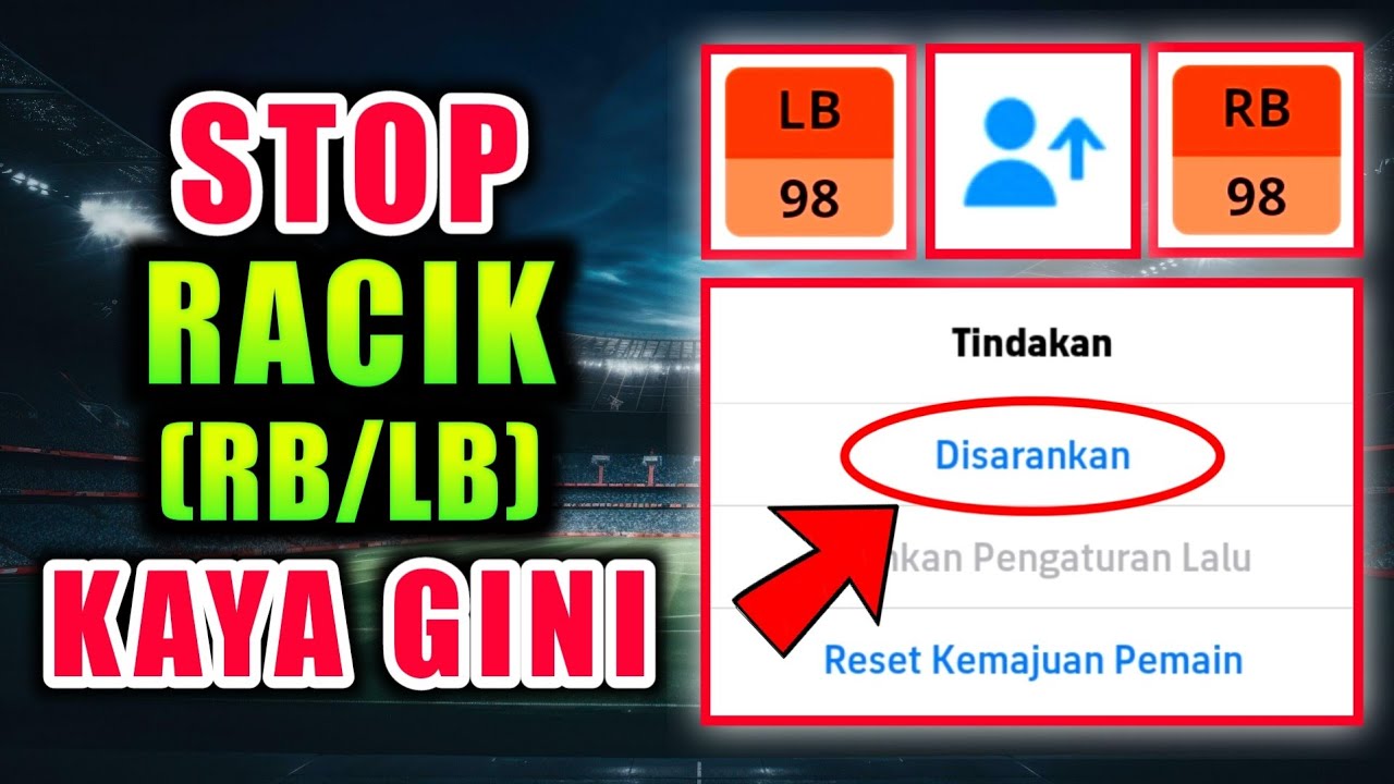 DIJAMIN KUAT! TIPS RACIK RB & LB (BEK SAYAP BERTAHAN) BIAR KUAT DAN AGRESIF DI EFOOTBALL 2026 MOBILE